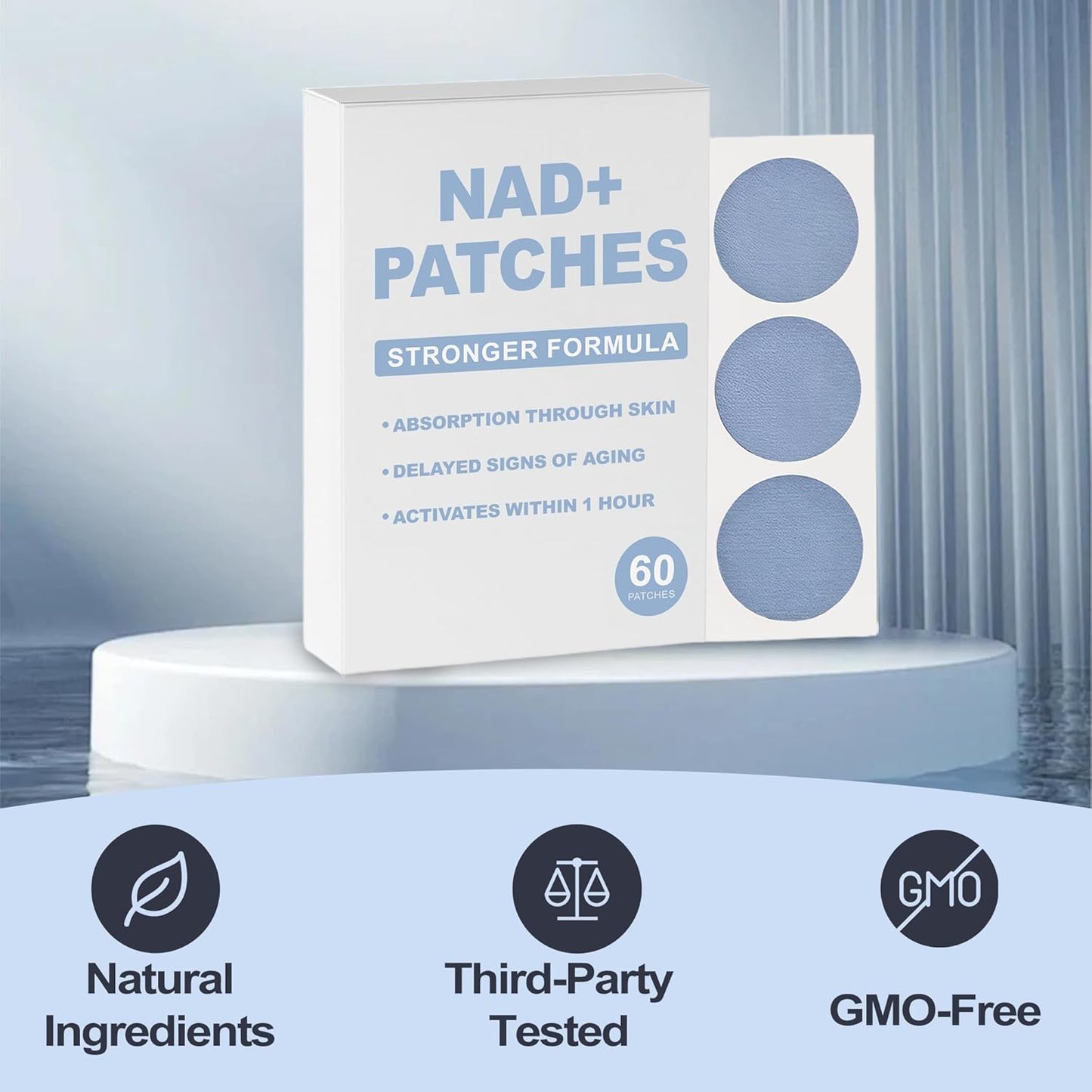 ✪𝗠𝗔𝗫𝗫𝗘𝗥| 𝗛𝗲𝗮𝗹𝗿𝗶𝘇𝗲® NAD Patches for Women