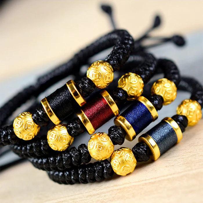 【ECONASIM|CZTICLE®】 – Ancient Eastern Coin Bracelet – Attracts Wealth