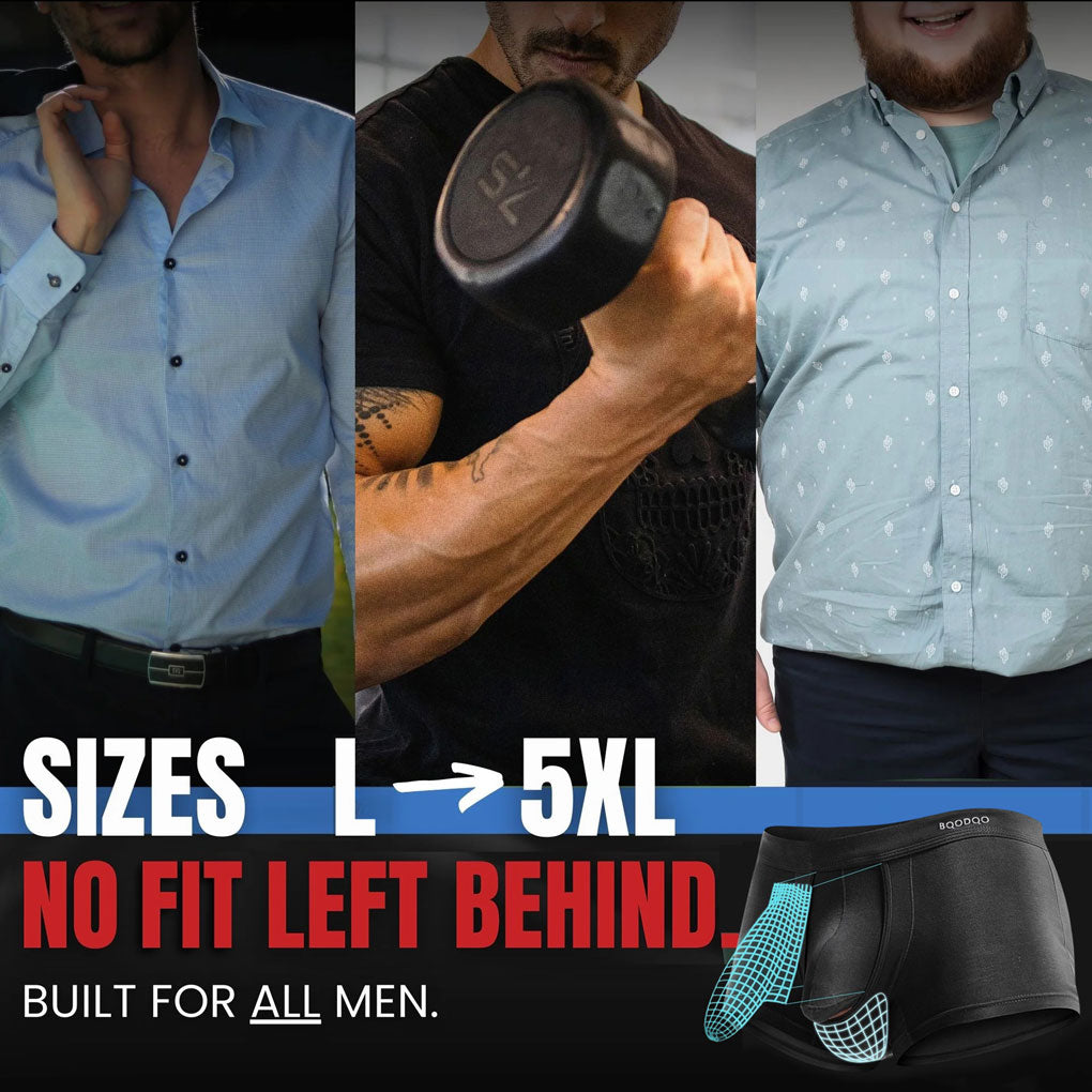 BQODQO®︎ |✪MAXXER Class A Antibacterial Modal Dual Pouch Boxer Briefs with V Fly