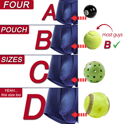 ✪MAXXER Class A Antibacterial Modal Dual-Pouch Boxer Briefs Extended Athletic Fit with V-Fly