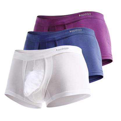 BQODQO®︎ |✪MAXXER Class A Antibacterial Modal Dual Pouch Boxer Briefs with V Fly