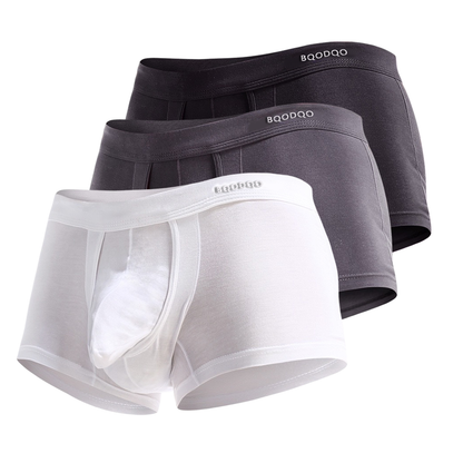 BQODQO®︎ |✪MAXXER Class A Antibacterial Modal Dual Pouch Boxer Briefs with V Fly